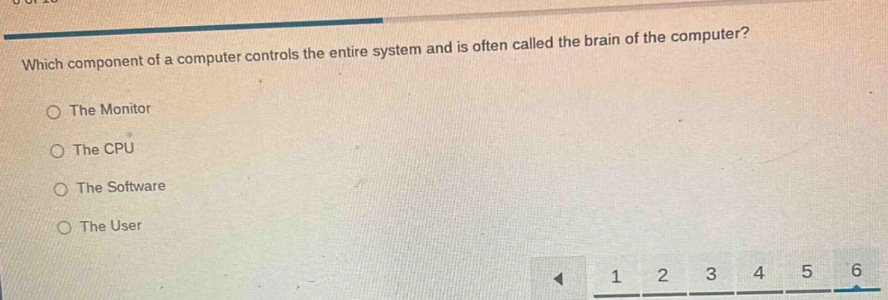 which component of a computer controls the entire system and is often c…