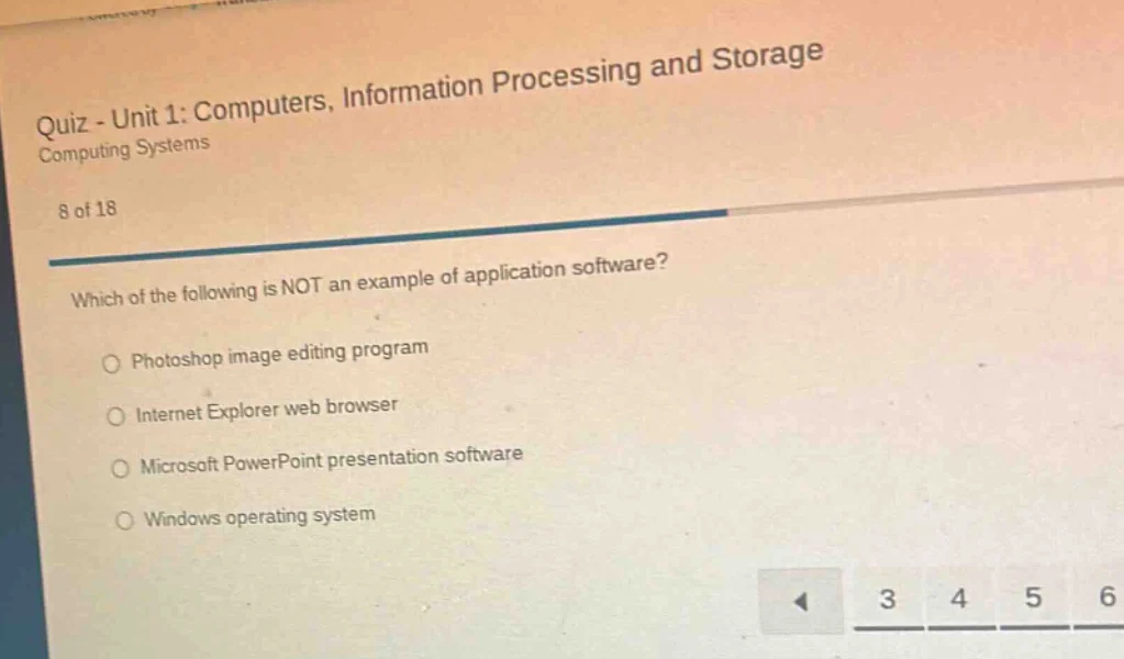 quiz - unit 1: computers, information processing and storage computing …