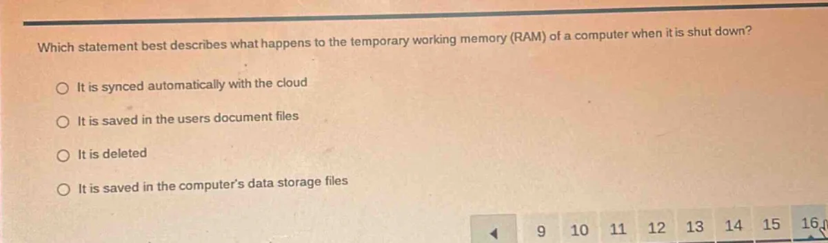 which statement best describes what happens to the temporary working me…