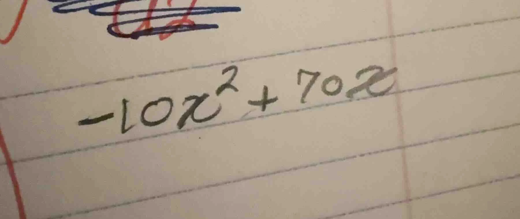 -10x² + 70x