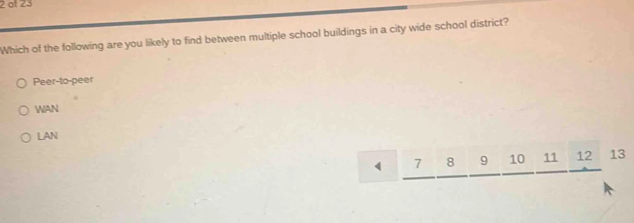 which of the following are you likely to find between multiple school b…