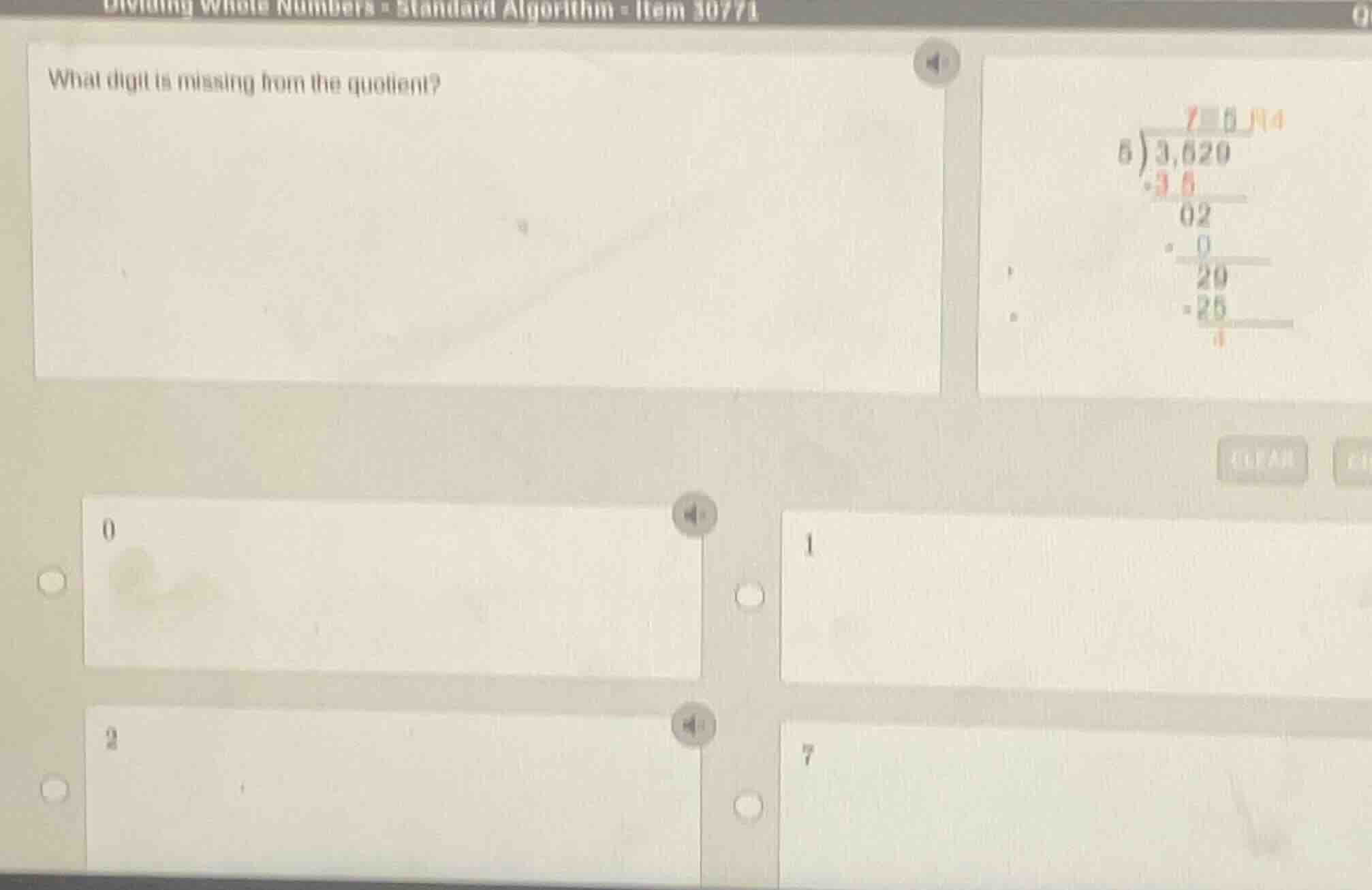 what digit is missing from the quotient? (the long - division process f…