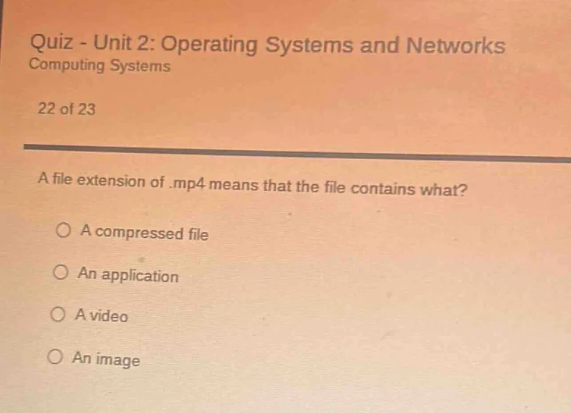 quiz - unit 2: operating systems and networks computing systems 22 of 2…