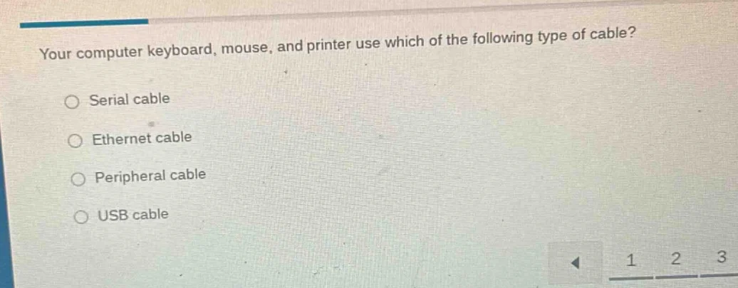 your computer keyboard, mouse, and printer use which of the following t…