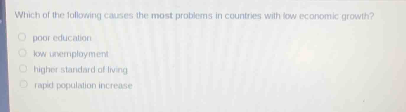 which of the following causes the most problems in countries with low e…