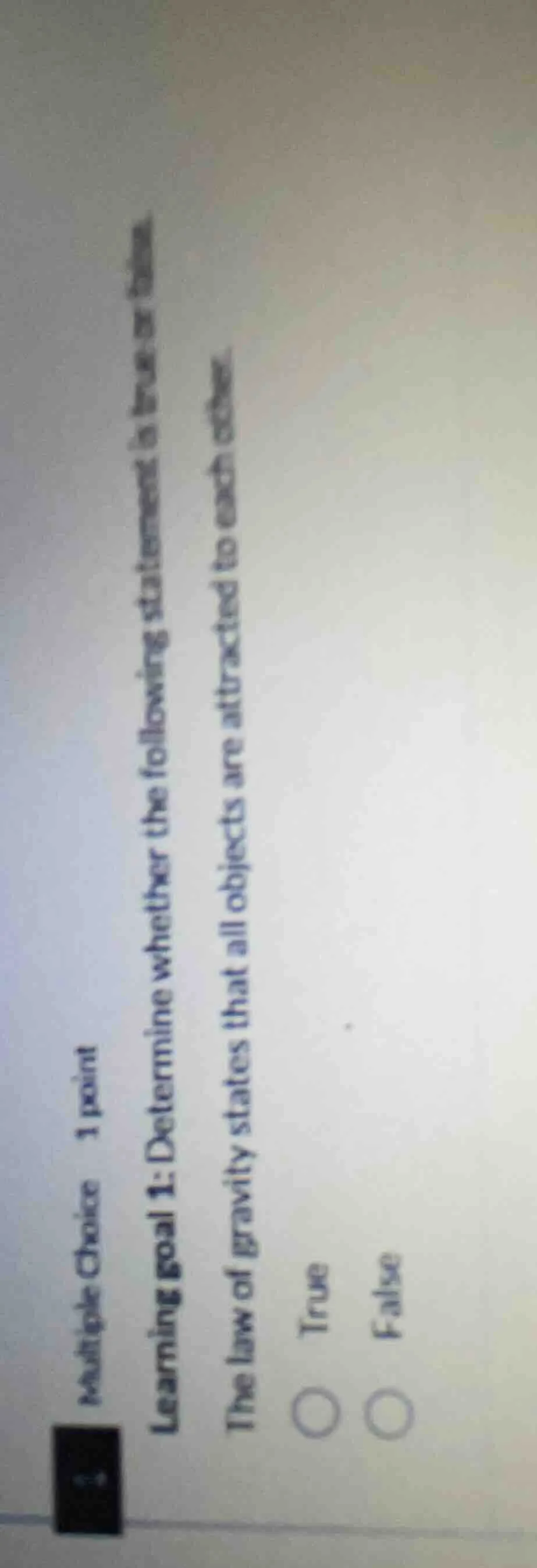 multiple choice 1 point learning goal 1: determine whether the followin…