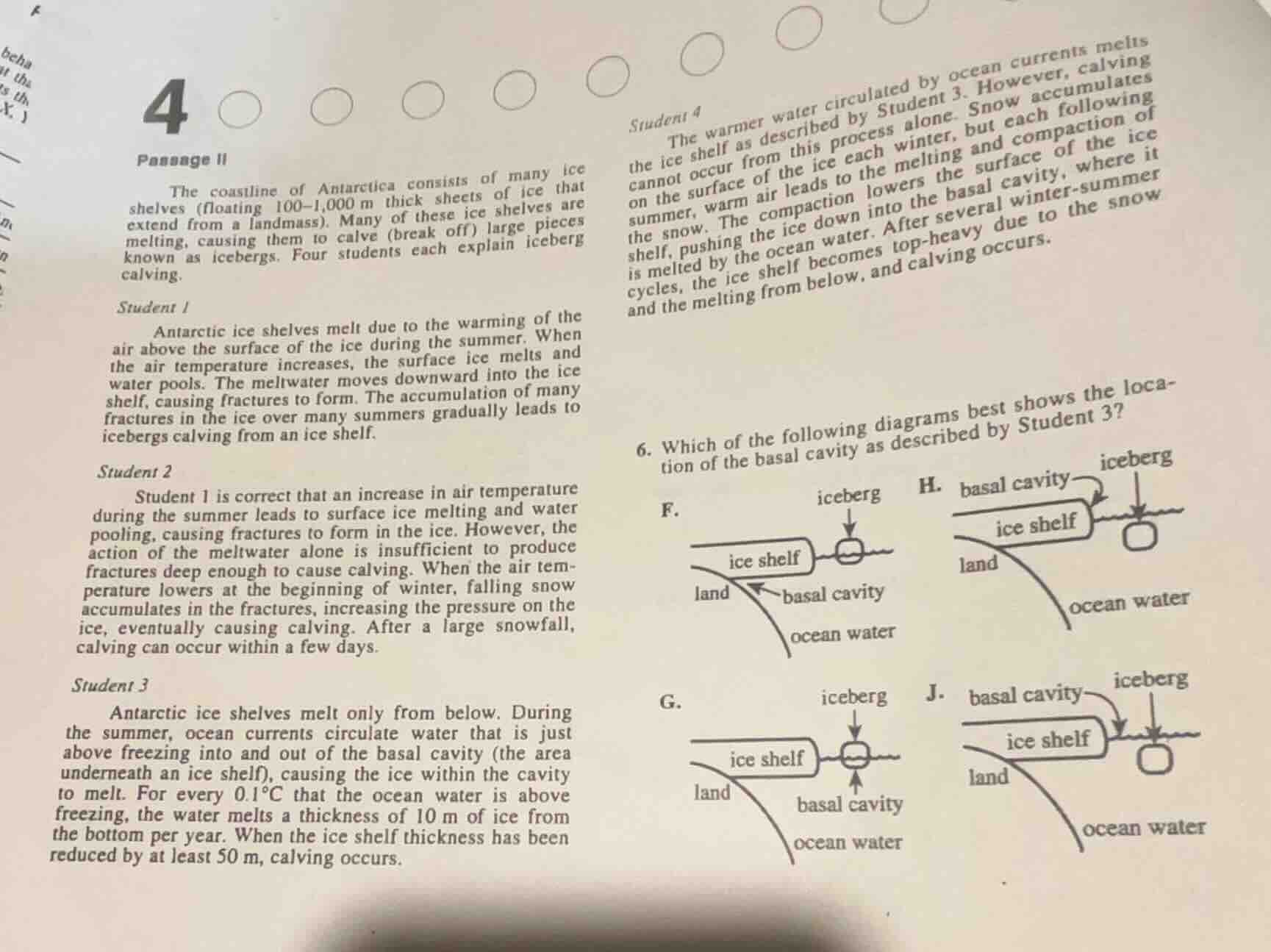 4 passage ii the coastline of antarctica consists of many ice shelves (…