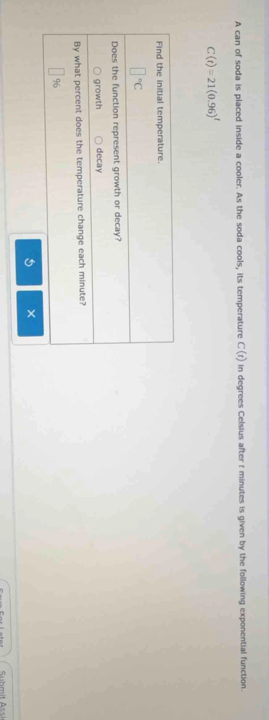 a can of soda is placed inside a cooler. as the soda cools, its tempera…