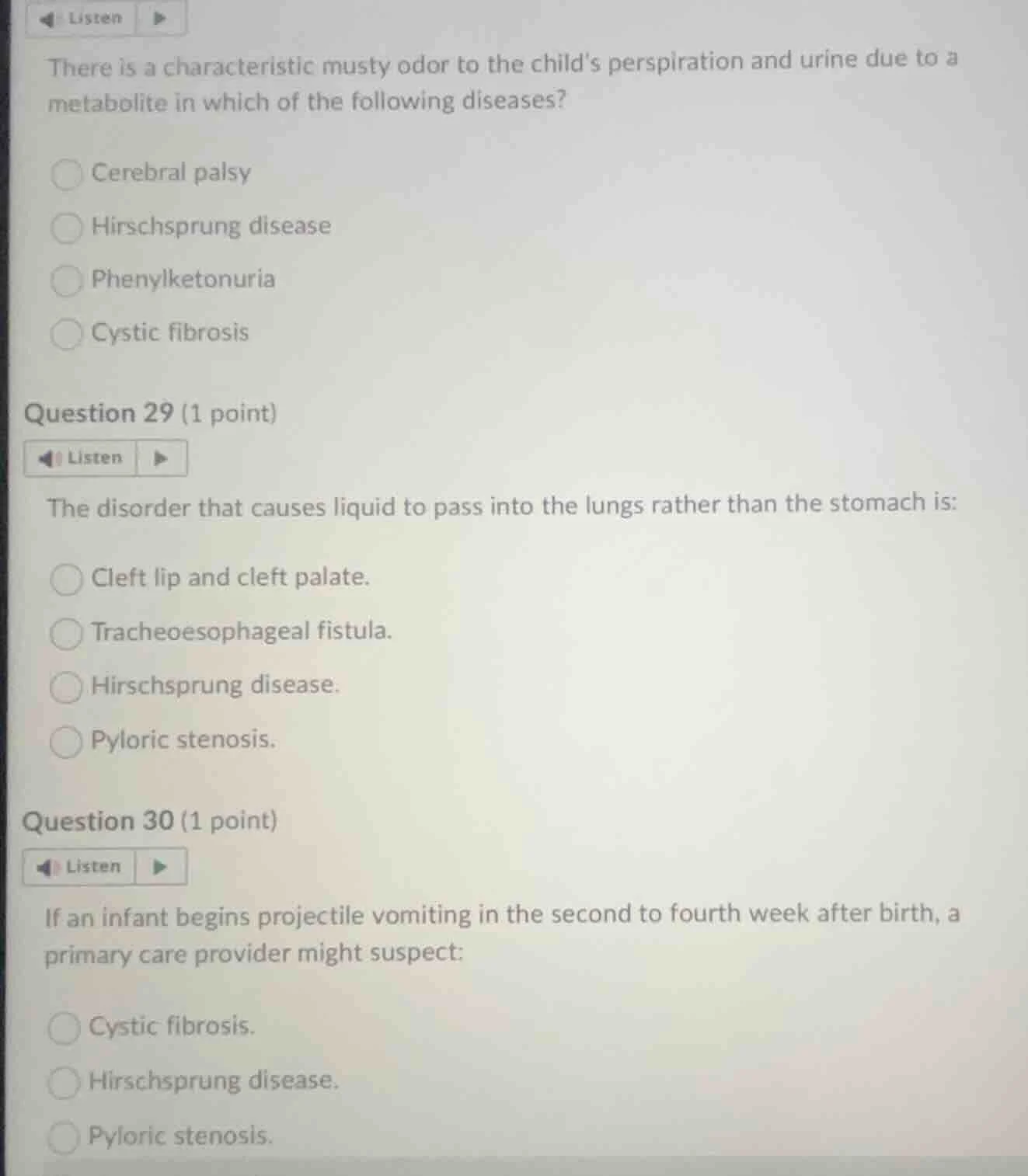 there is a characteristic musty odor to the childs perspiration and uri…