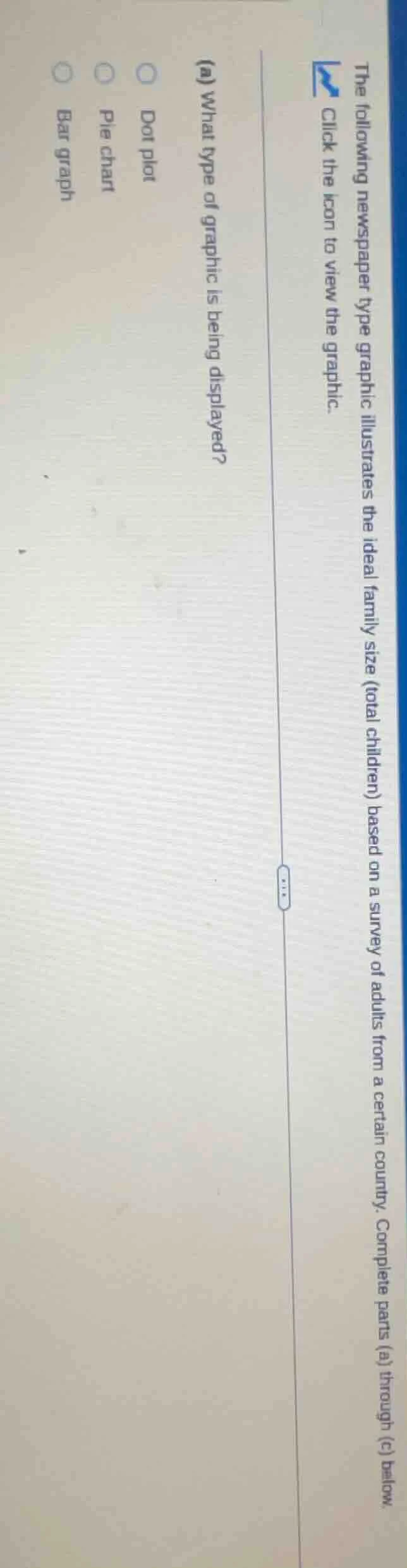 the following newspaper type graphic illustrates the ideal family size …