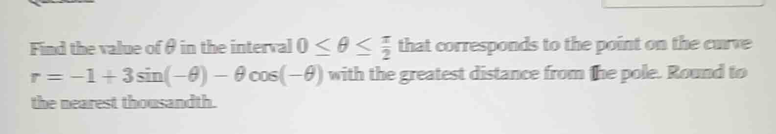 find the value of \\( \\theta \\) in the interval \\( 0 \\leq \\theta \…