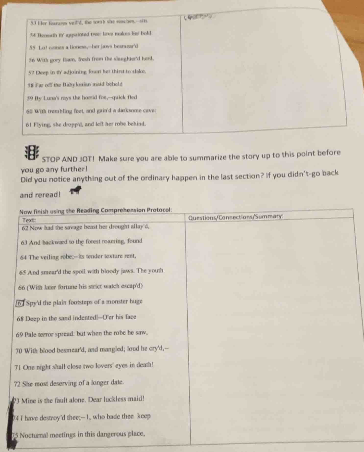 53 her features veild, the tomb she reaches,—sits 54 beneath th appoint…