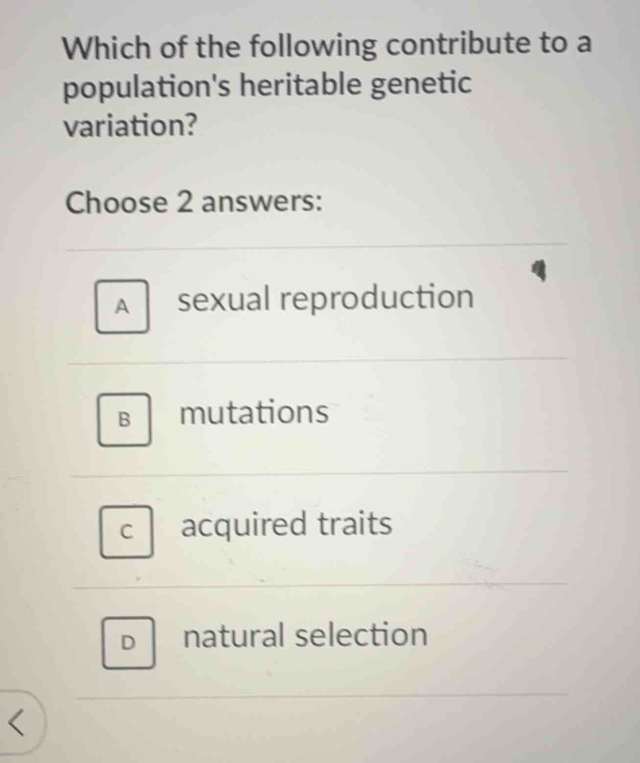which of the following contribute to a populations heritable genetic va…