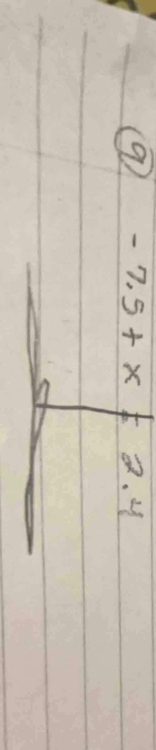 -7.5 + x = 8.5