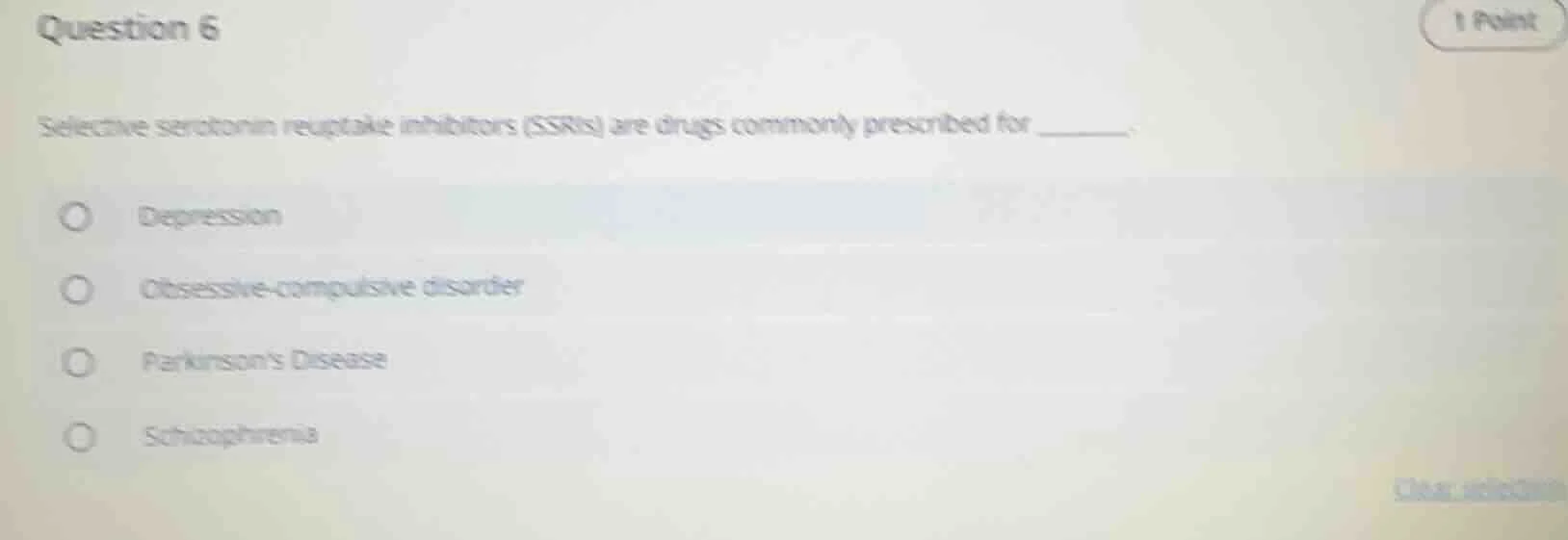 question 6 selective serotonin reuptake inhibitors (ssris) are drugs co…