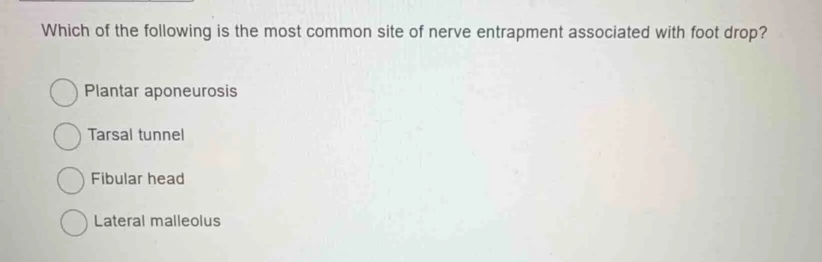 which of the following is the most common site of nerve entrapment asso…