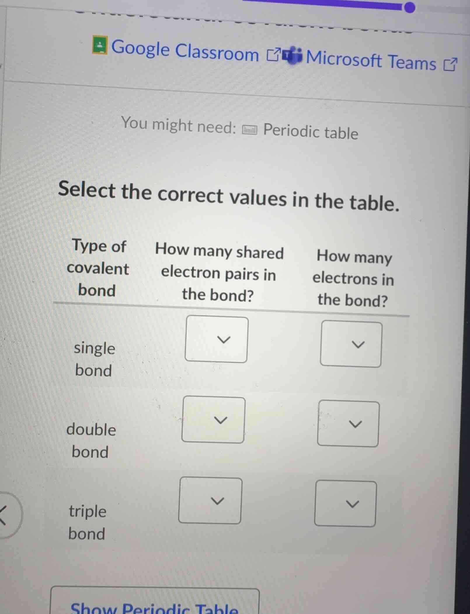 you might need: periodic table select the correct values in the table. …
