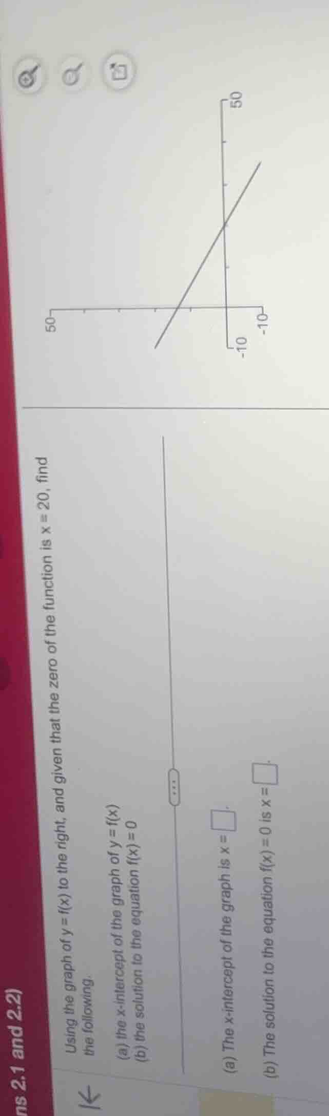 using the graph of ( y = f(x) ) to the right, and given that the zero o…