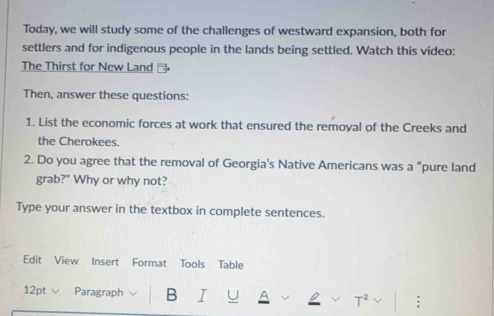 today, we will study some of the challenges of westward expansion, both…