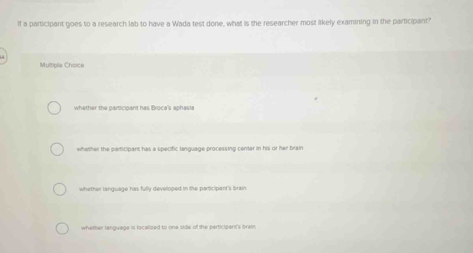 if a participant goes to a research lab to have a wada test done, what …