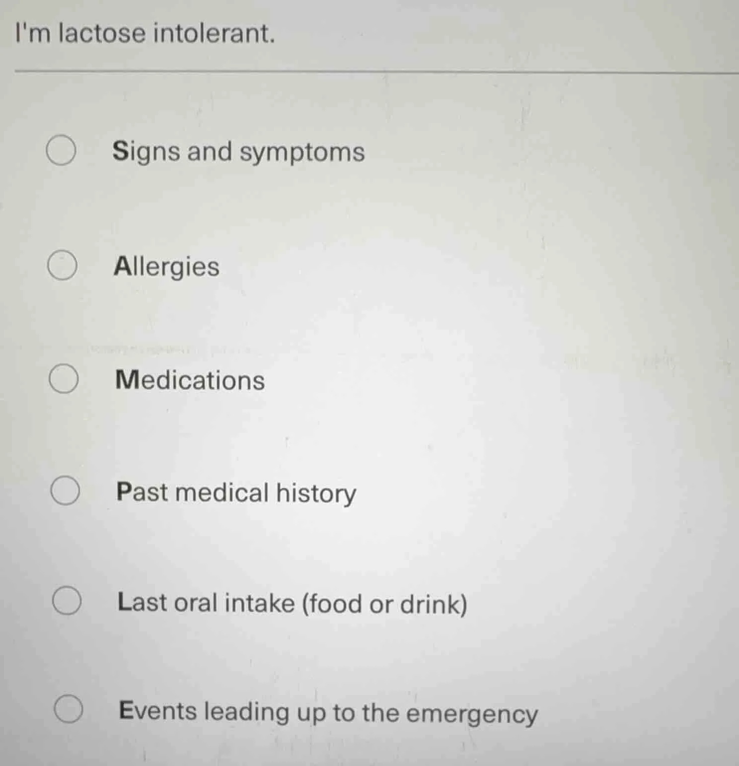 im lactose intolerant. signs and symptoms allergies medications past me…
