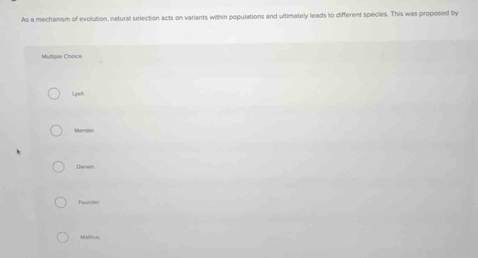 as a mechanism of evolution, natural selection acts on variants within …