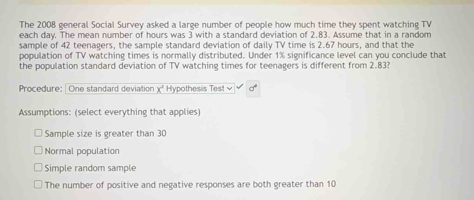 the 2008 general social survey asked a large number of people how much …