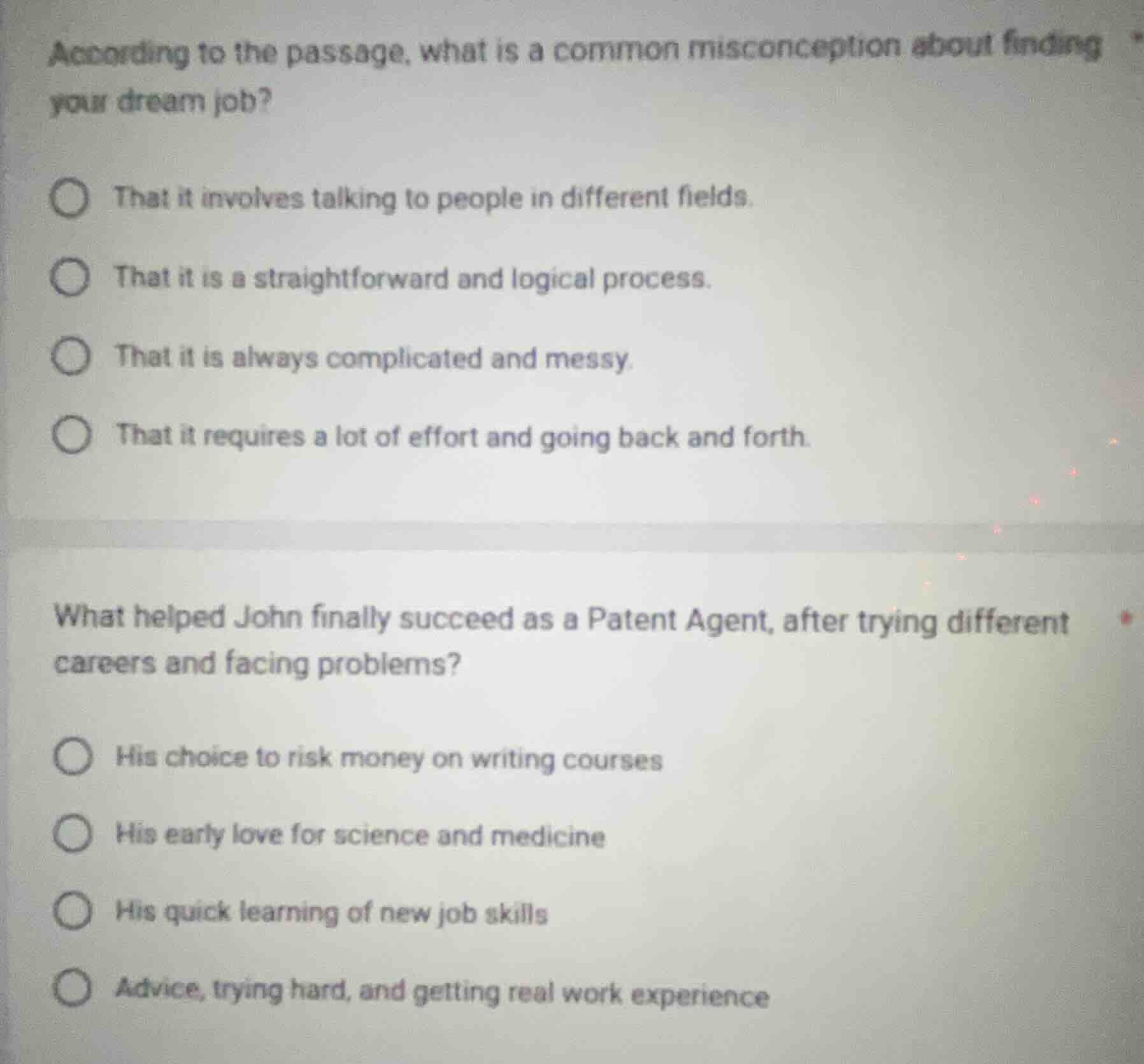 according to the passage, what is a common misconception about finding …
