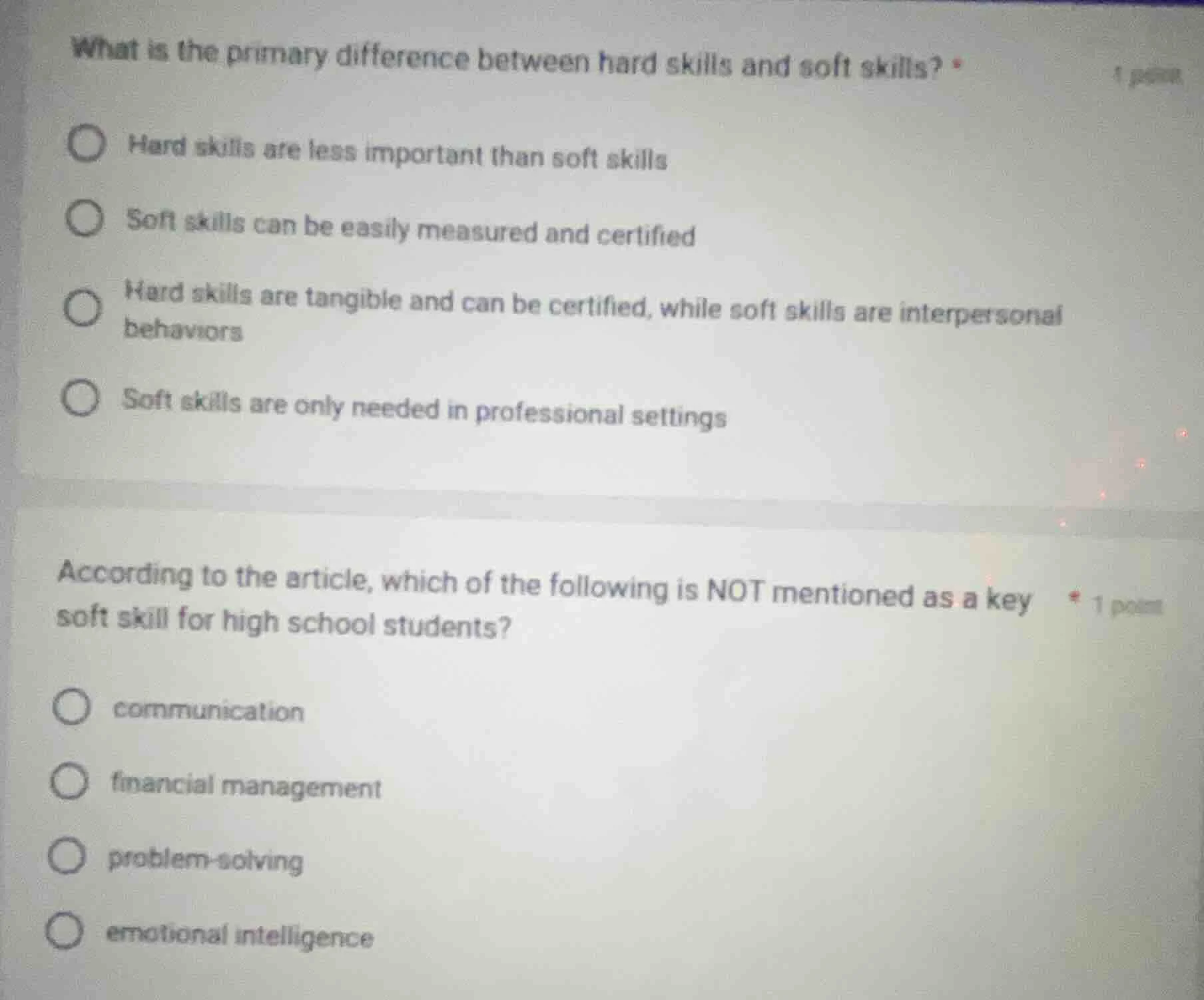 what is the primary difference between hard skills and soft skills? har…