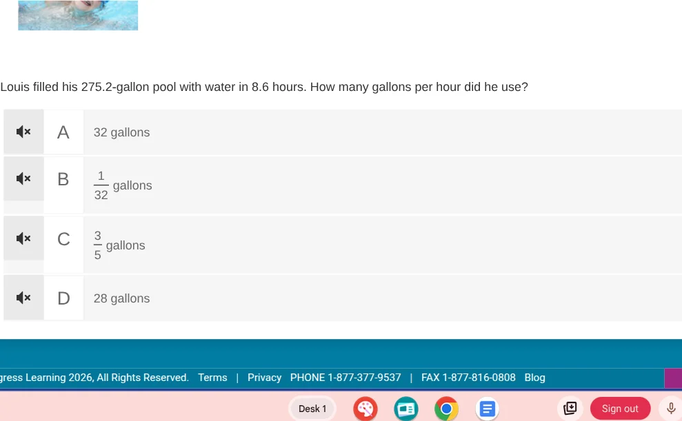 louis filled his 275.2 - gallon pool with water in 8.6 hours. how many …