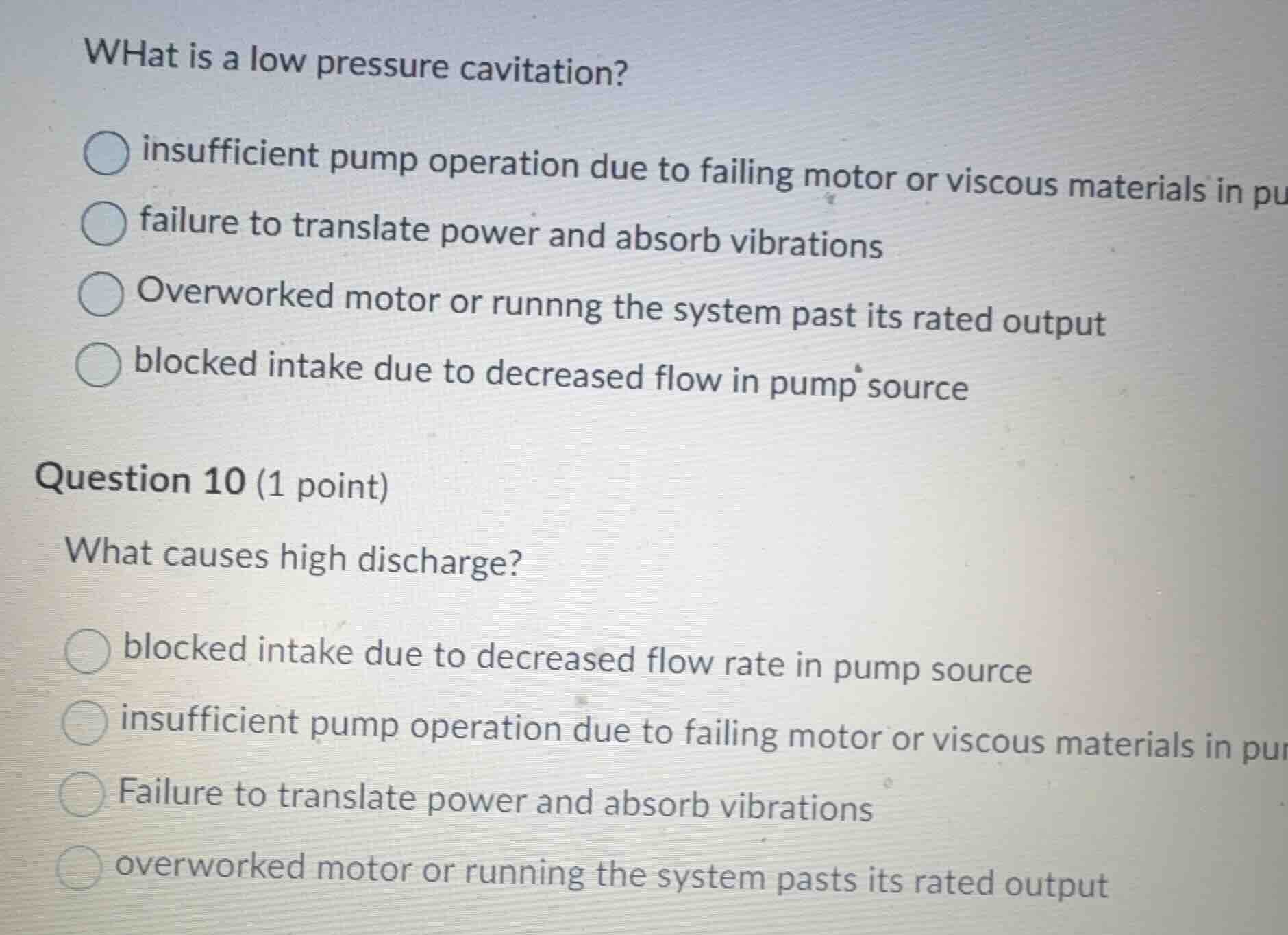 what is a low pressure cavitation? insufficient pump operation due to f…