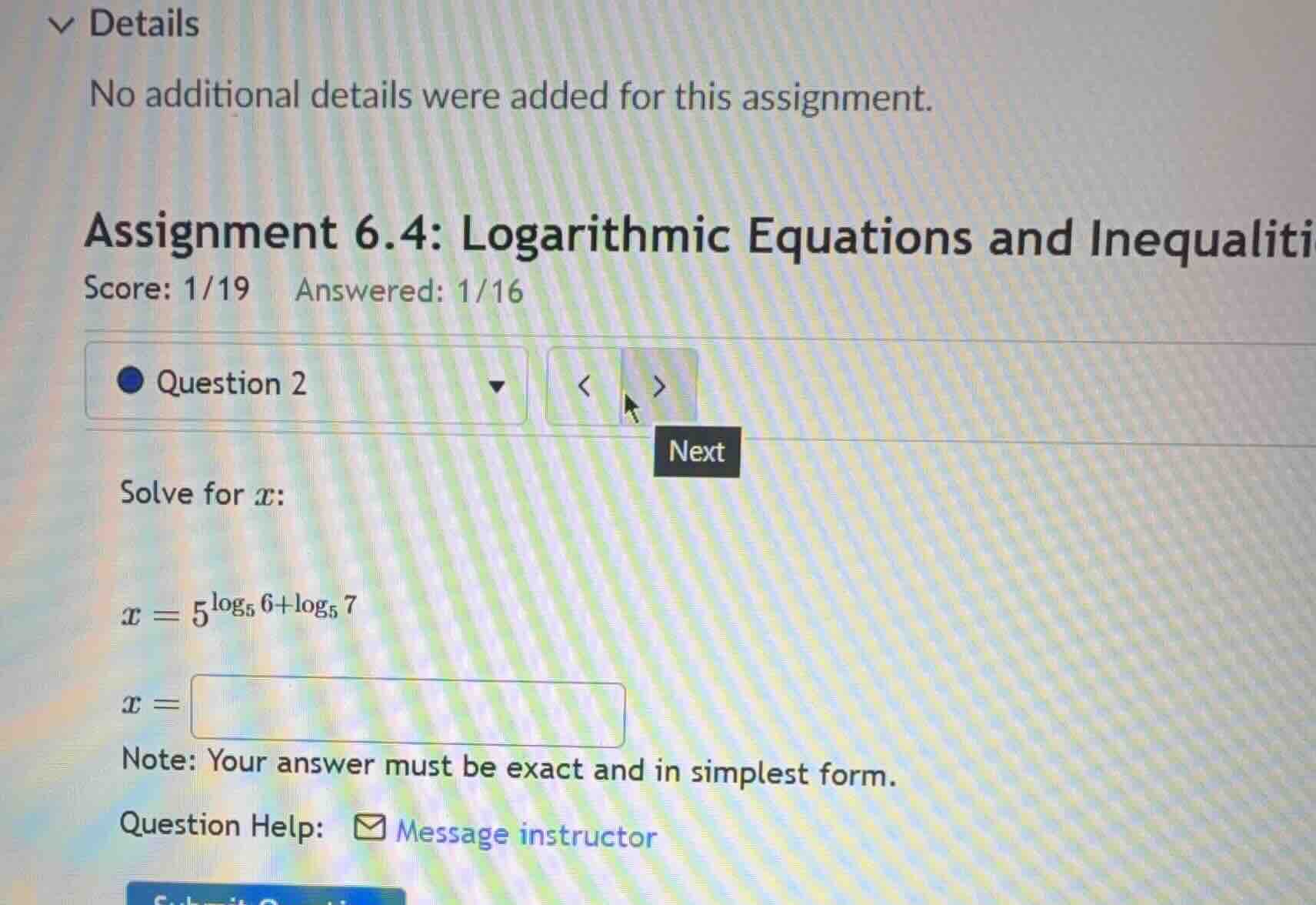 details no additional details were added for this assignment. assignmen…