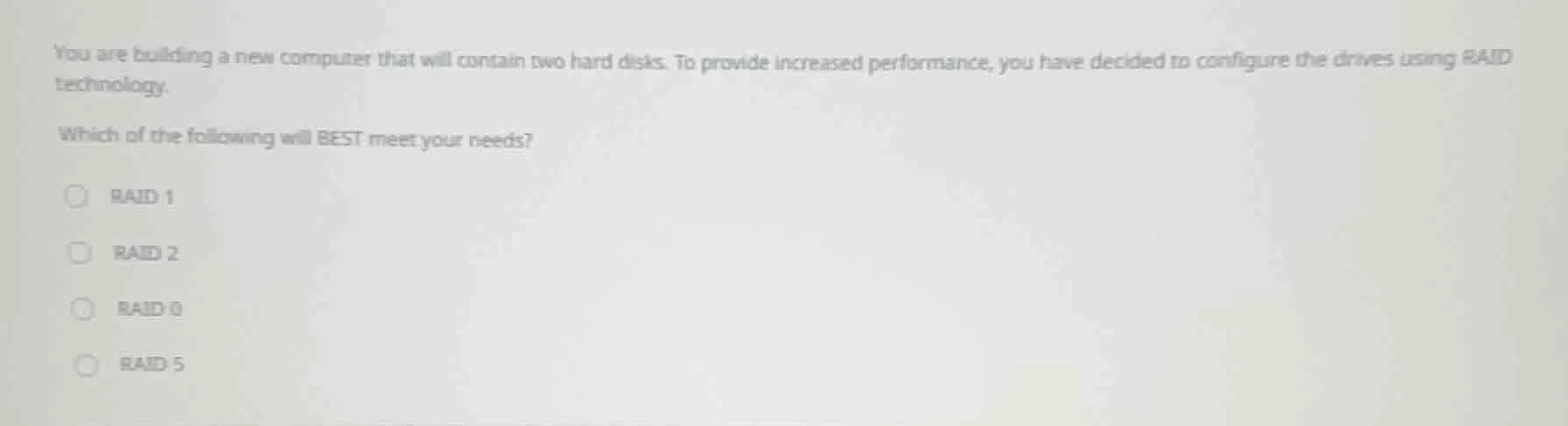 you are building a new computer that will contain two hard disks. to pr…