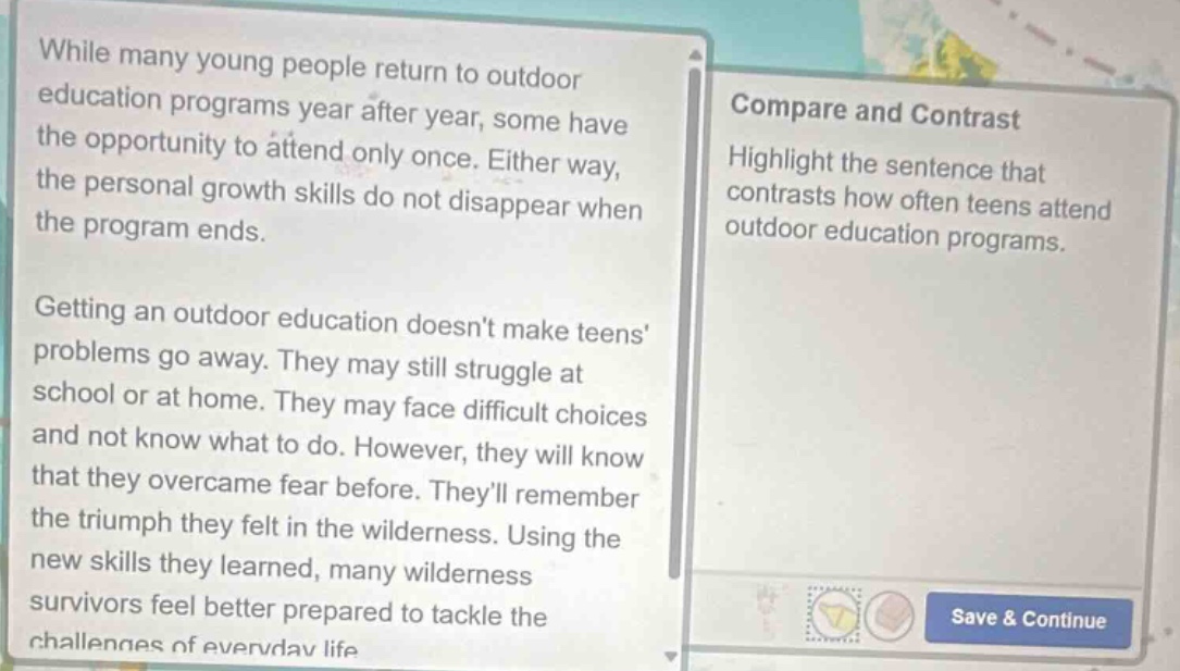 while many young people return to outdoor education programs year after…