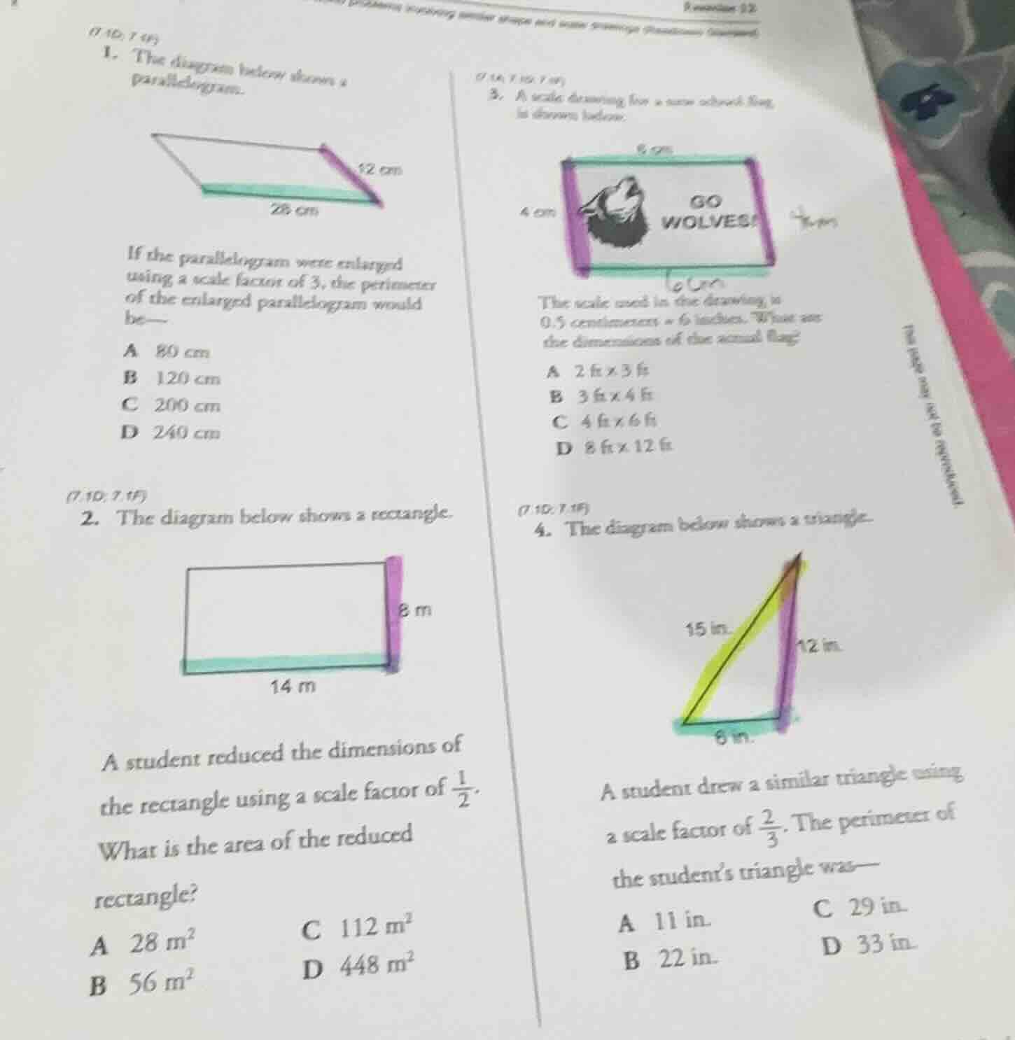 1. the diagram below shows a parallelogram. image of parallelogram with…