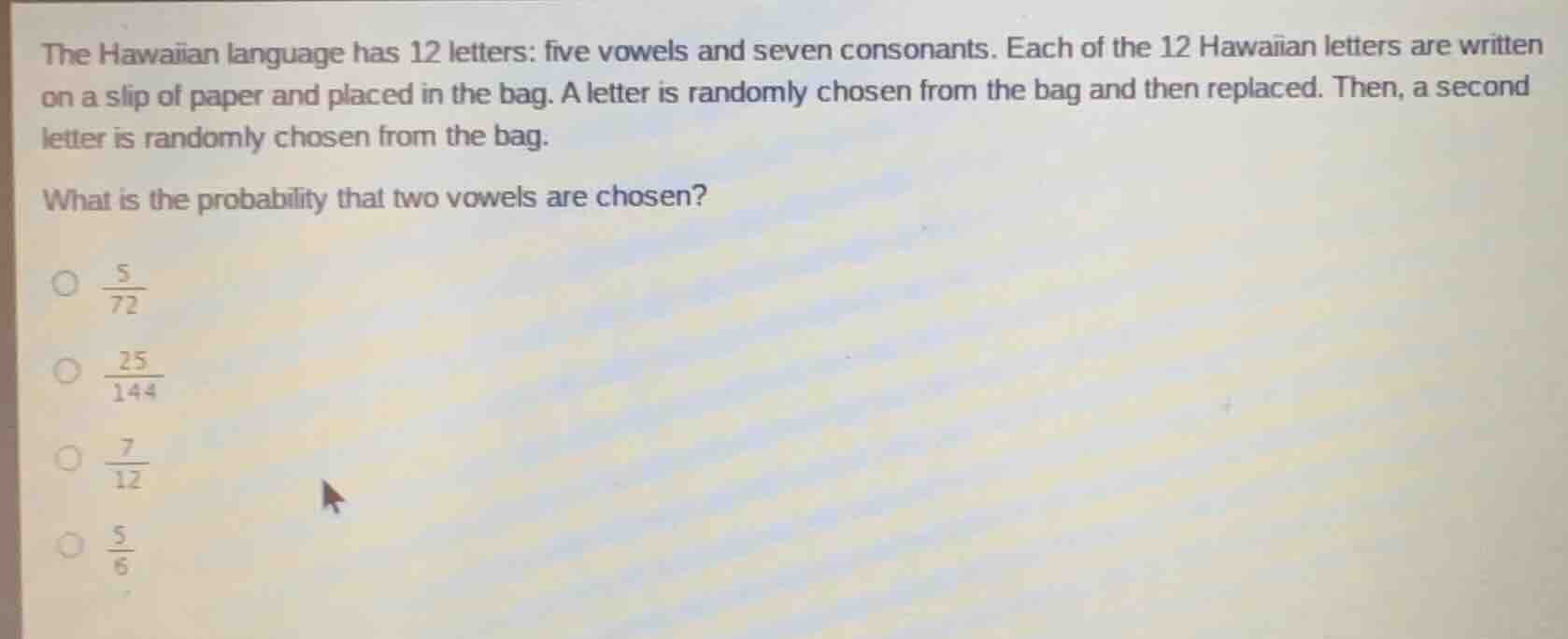 the hawaiian language has 12 letters: five vowels and seven consonants.…