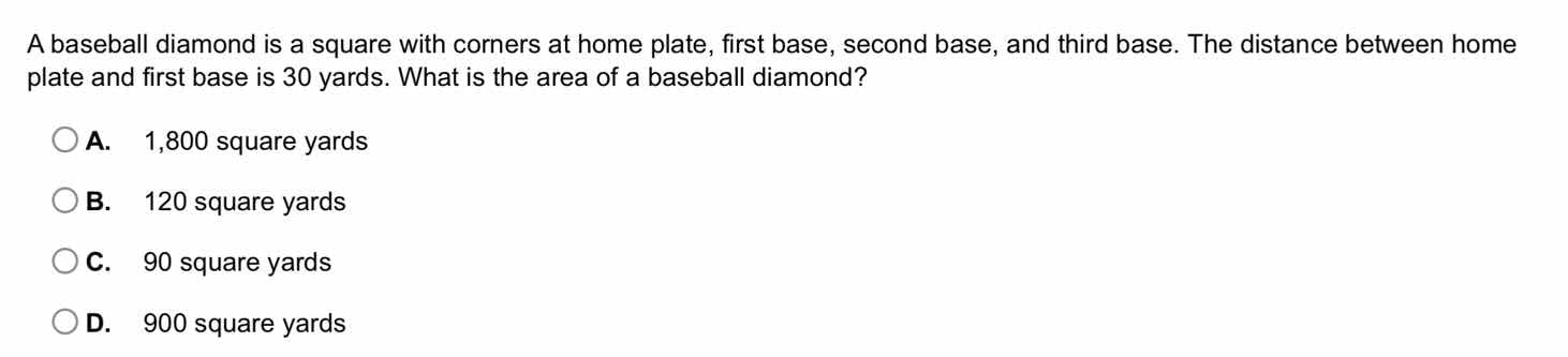 a baseball diamond is a square with corners at home plate, first base, …