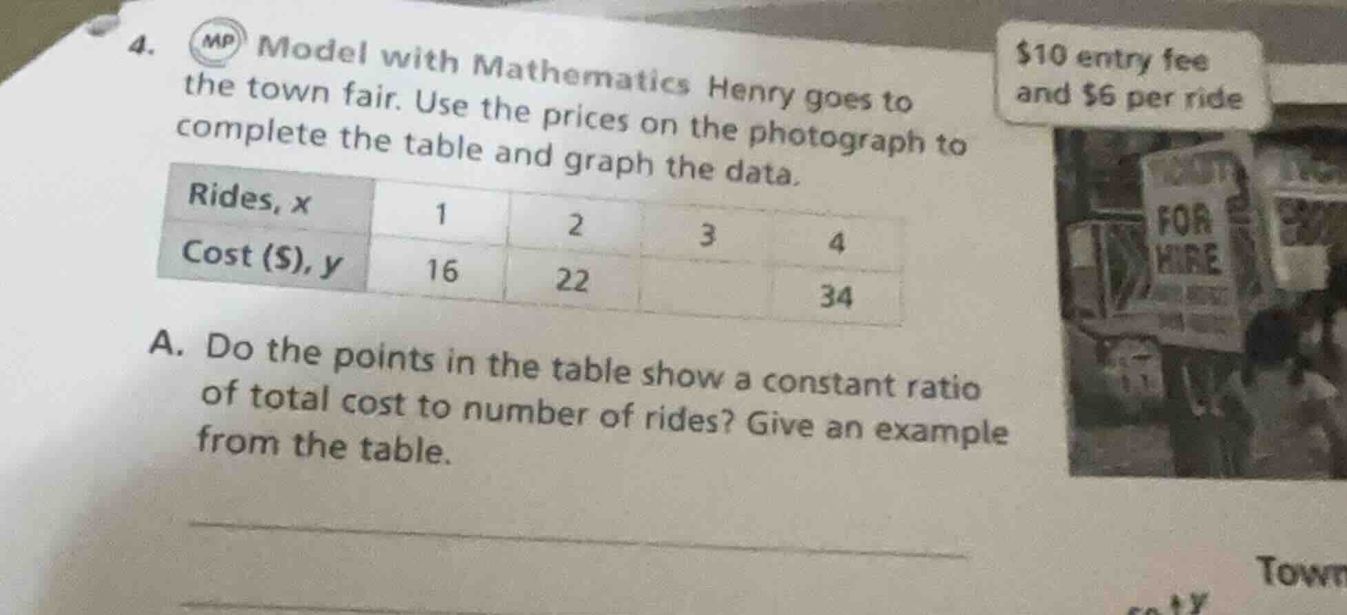 4. model with mathematics henry goes to the town fair. use the prices o…