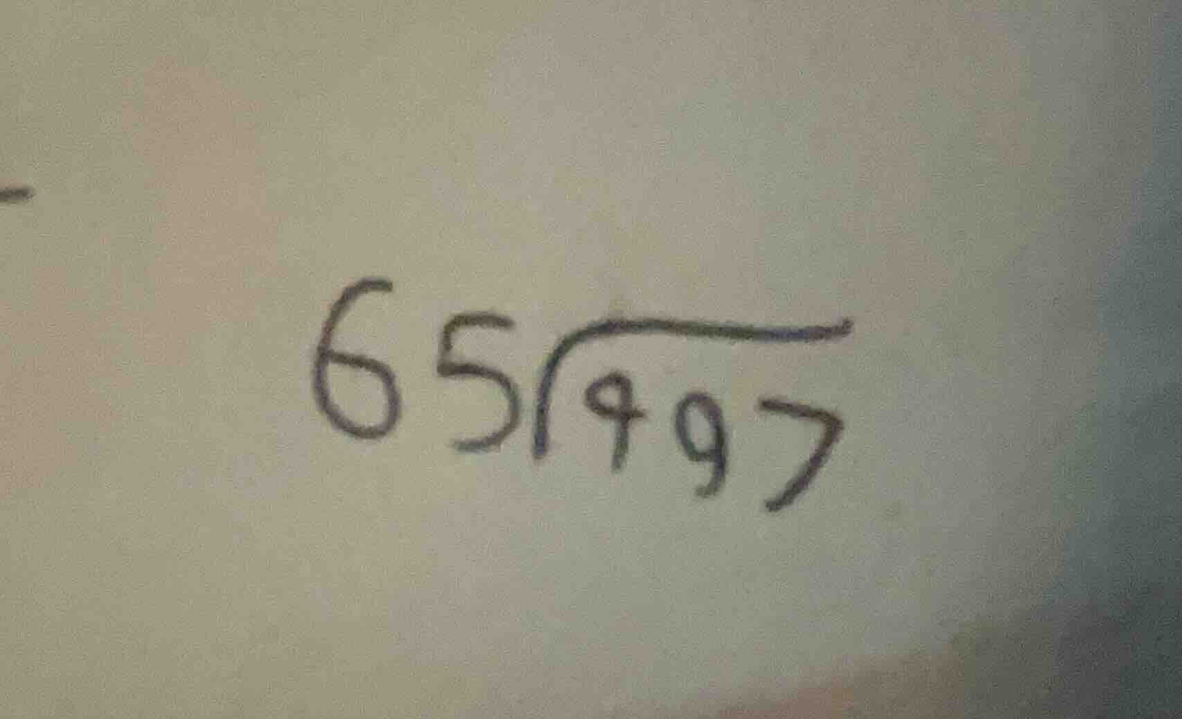 65\\overline{)997}