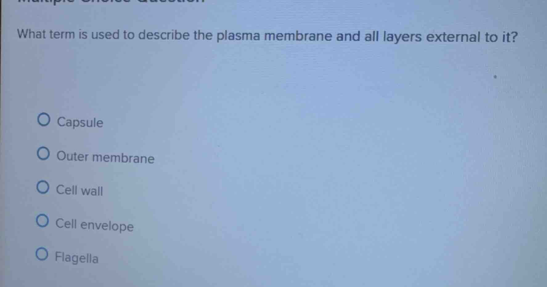 what term is used to describe the plasma membrane and all layers extern…