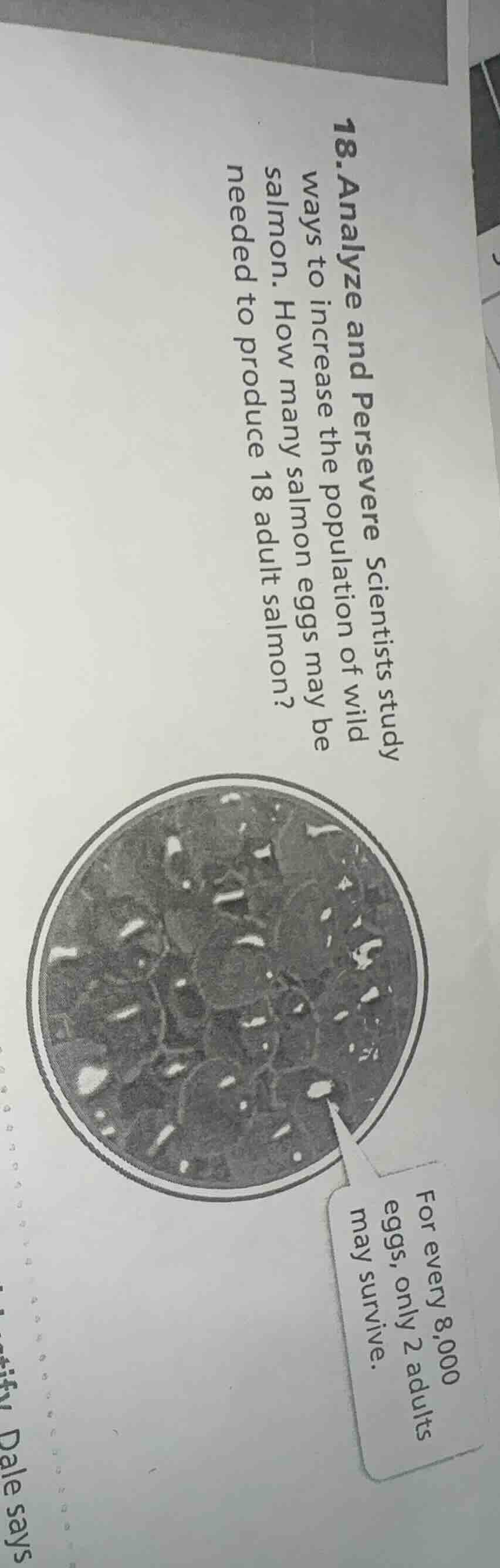 18. analyze and persevere scientists study ways to increase the populat…