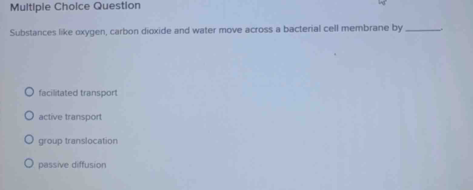 multiple choice question substances like oxygen, carbon dioxide and wat…