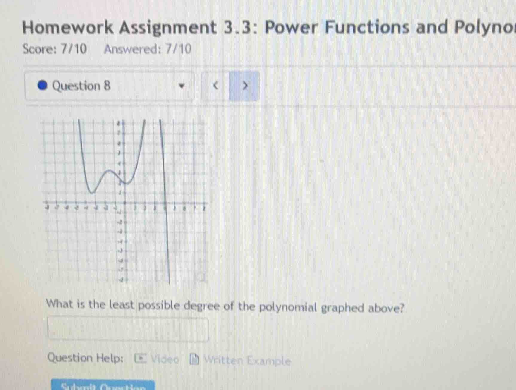 homework assignment 3.3: power functions and polyno score: 7/10 answere…