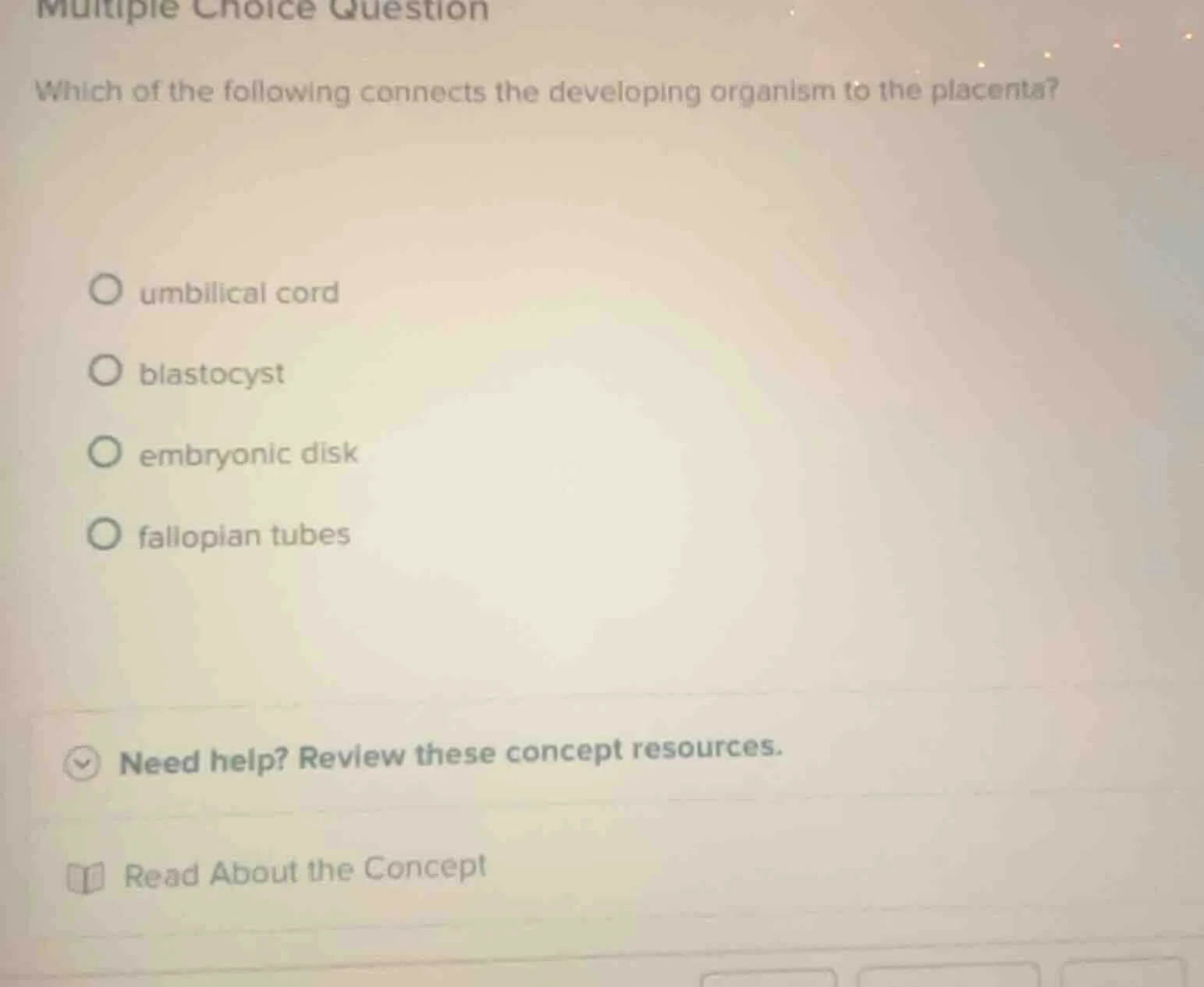 multiple choice question which of the following connects the developing…