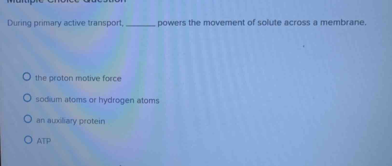 during primary active transport, ______ powers the movement of solute a…