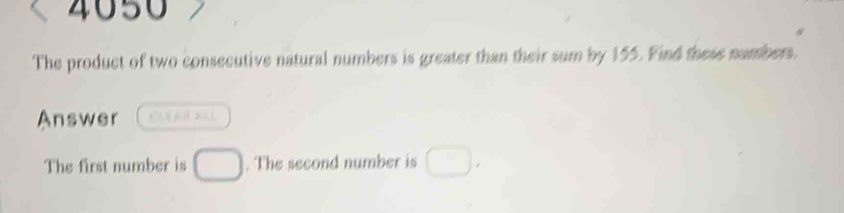the product of two consecutive natural numbers is greater than their su…