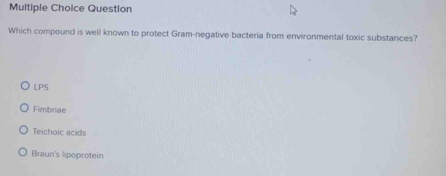multiple choice question which compound is well known to protect gram-n…