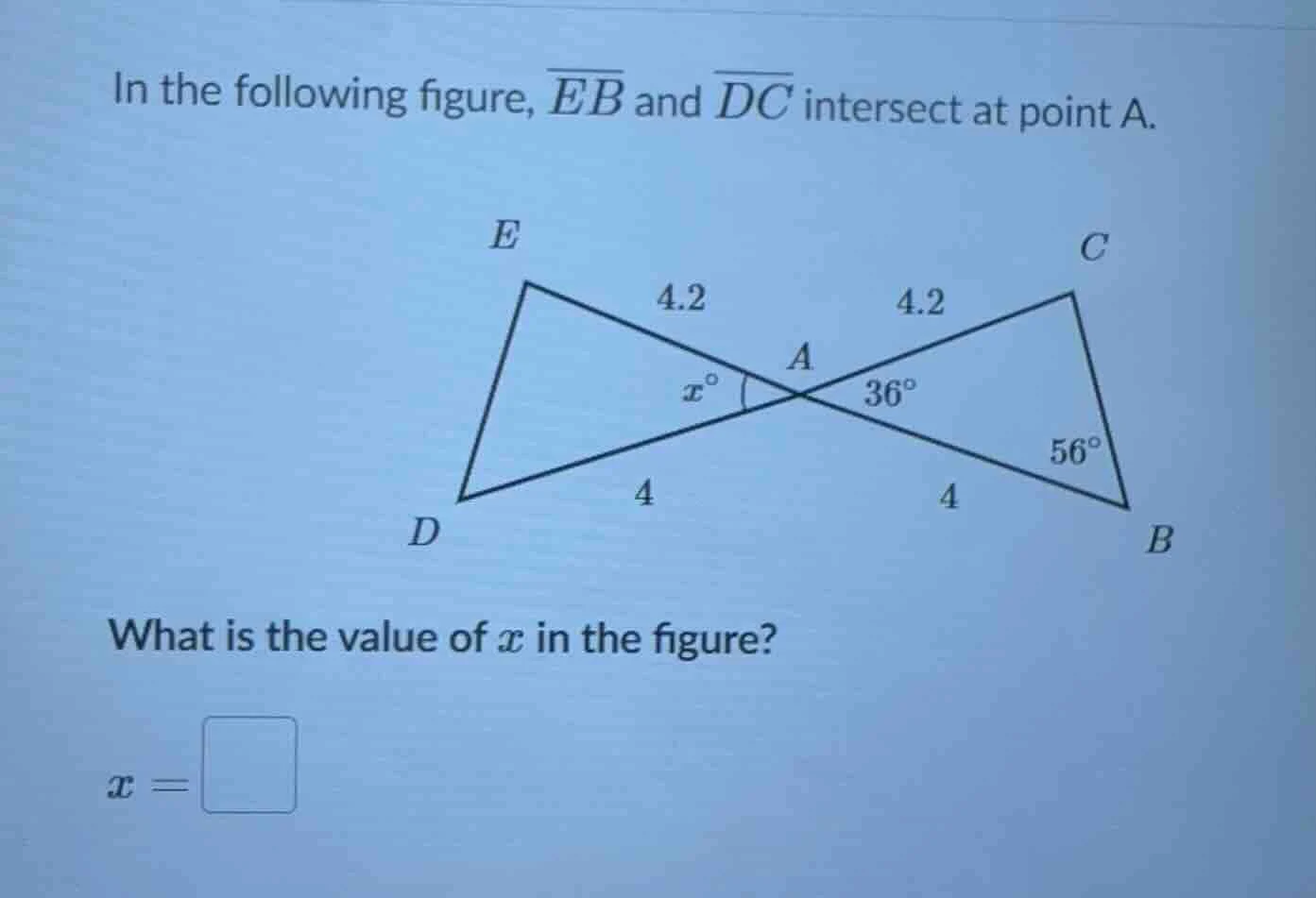 in the following figure, \\(\\overline{eb}\\) and \\(\\overline{dc}\\) …