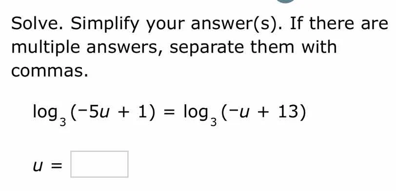 solve. simplify your answer(s). if there are multiple answers, separate…
