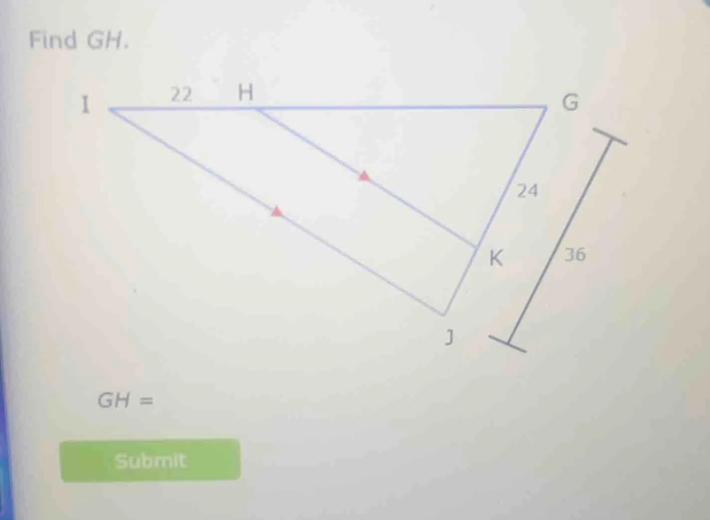 find gh. gh = submit